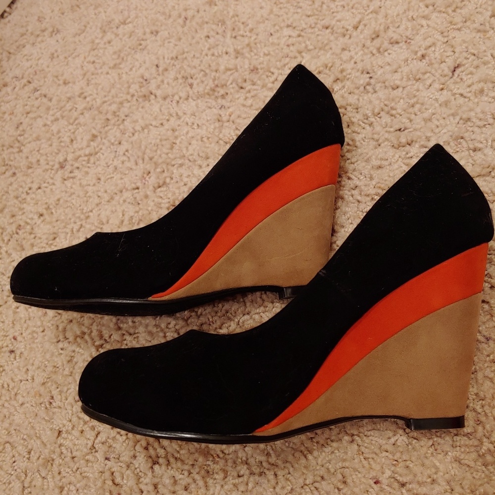 Black/Orange Wedges